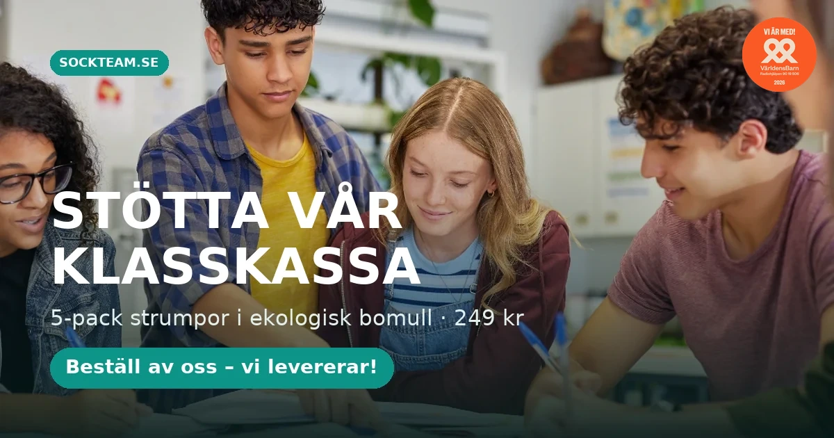 Sockteam säljmaterial – Klasskassan