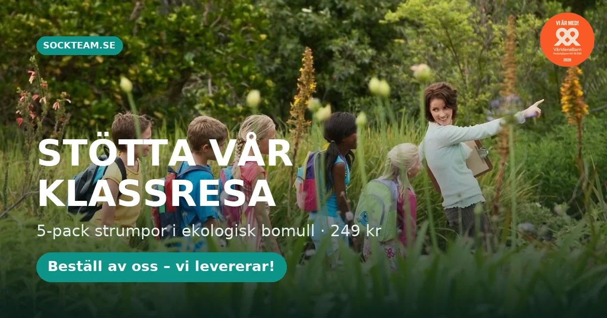 Sockteam säljmaterial – Klassresa