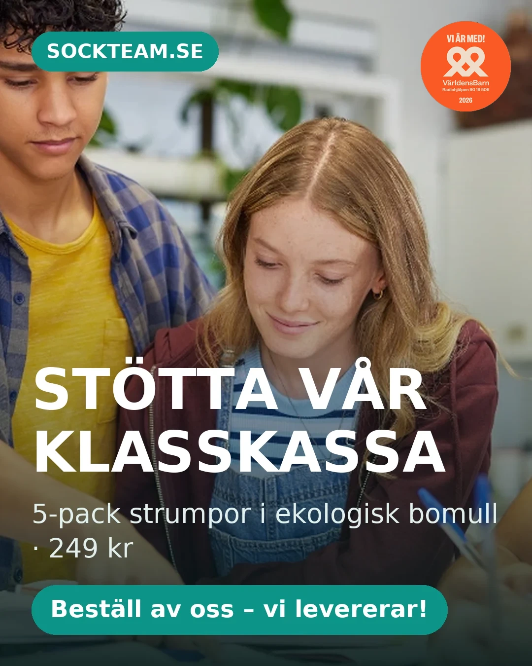 Sockteam säljmaterial – Klasskassan